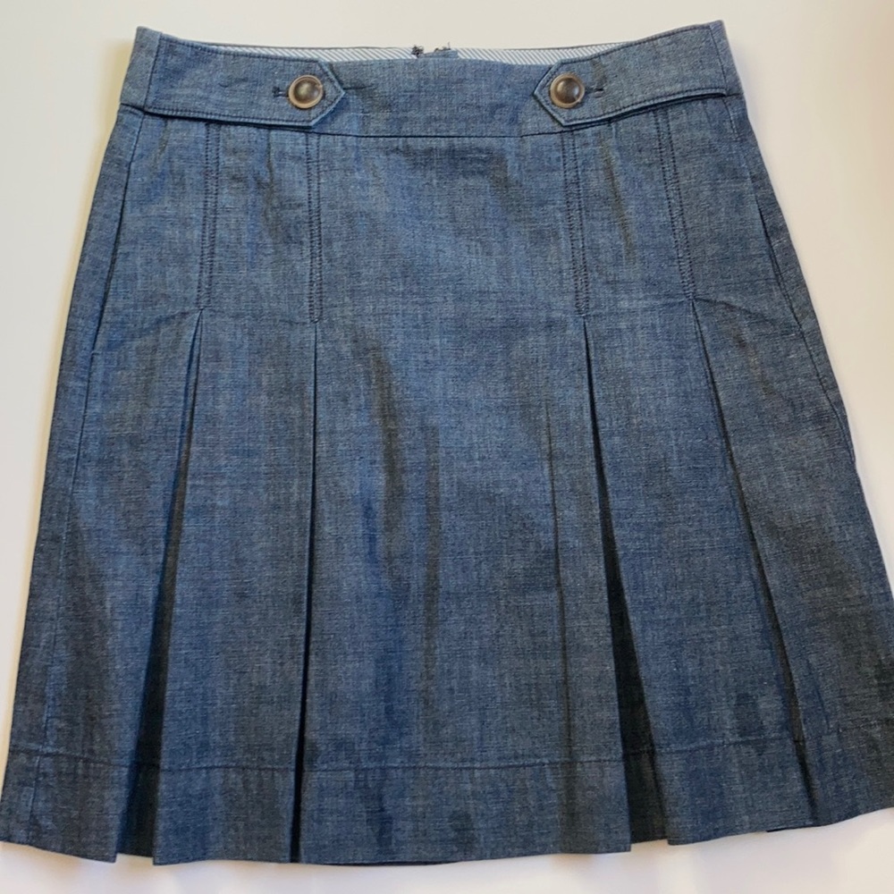 J crew denim cotton skirt